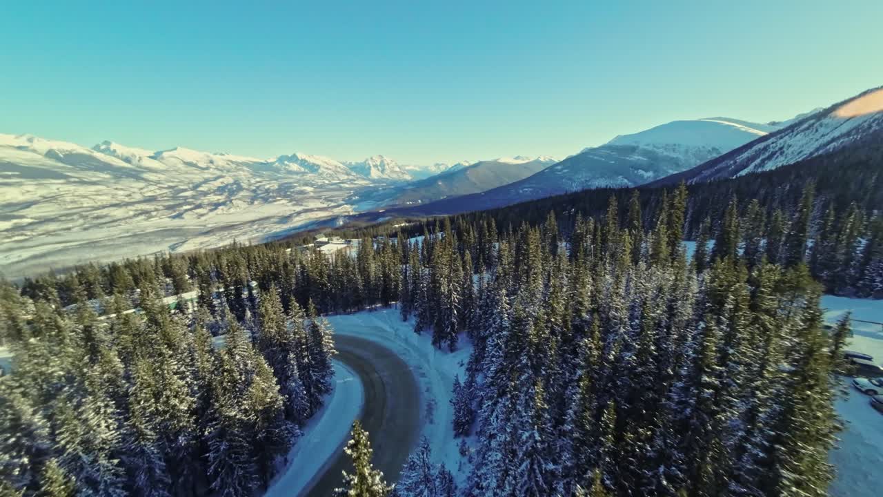 The Marmot Basin Ski Resort, Jasper National Park, located in the Canadian Rockies in Alberta, Canada.