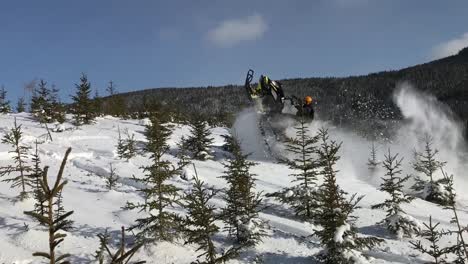 snowmobiling videos during winter time (ski doo)