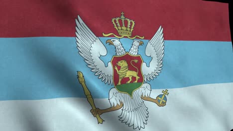 몬테네그로 깃발. trobojka, 삼색 깃발, crnogorska zastava