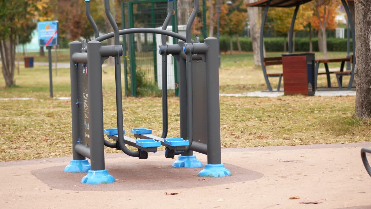 Outdoor Exercise Equipment in a Park