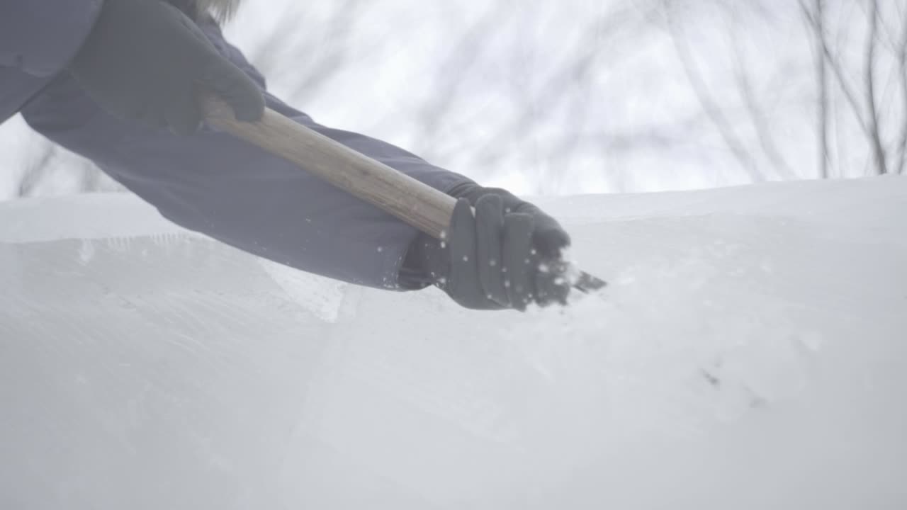 진행 중인 얼음 조각