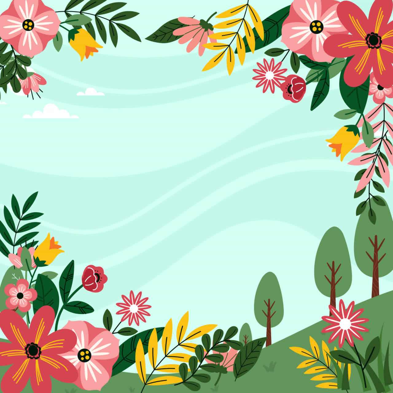 fondo de flores de primavera