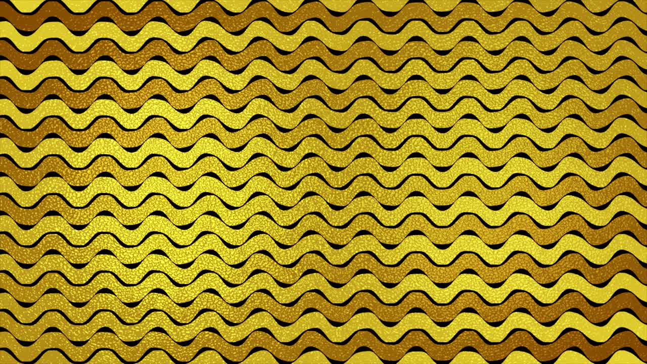 brillo dorado ondas abstractas animación de video
