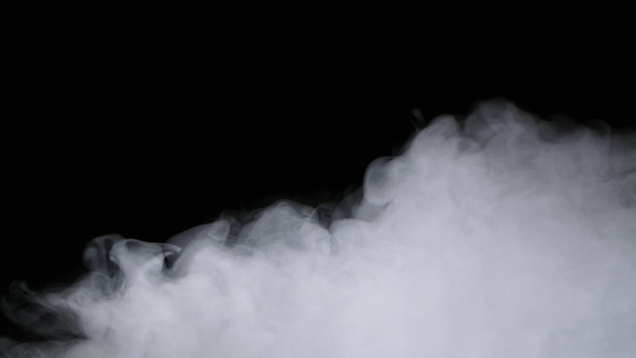 현실적인 건조 얼음 연기 구름 안개 오버레이