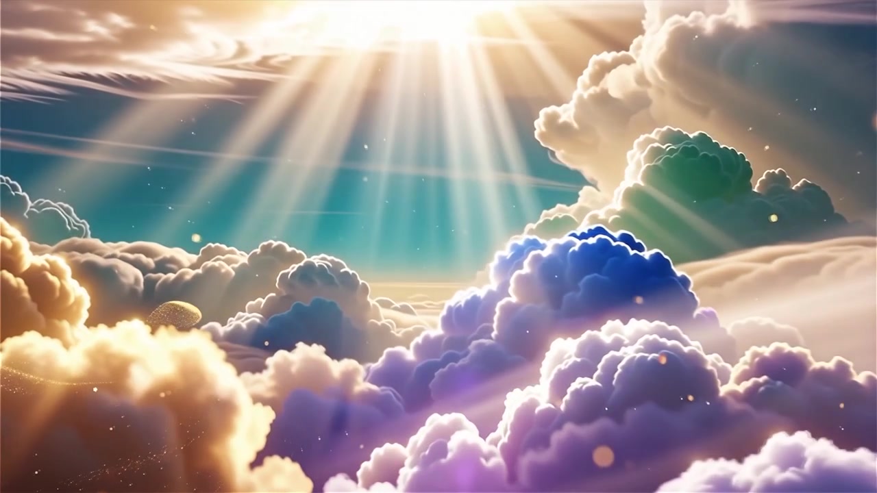 Sfondo di Adorazione Cristiana con Luce Celeste