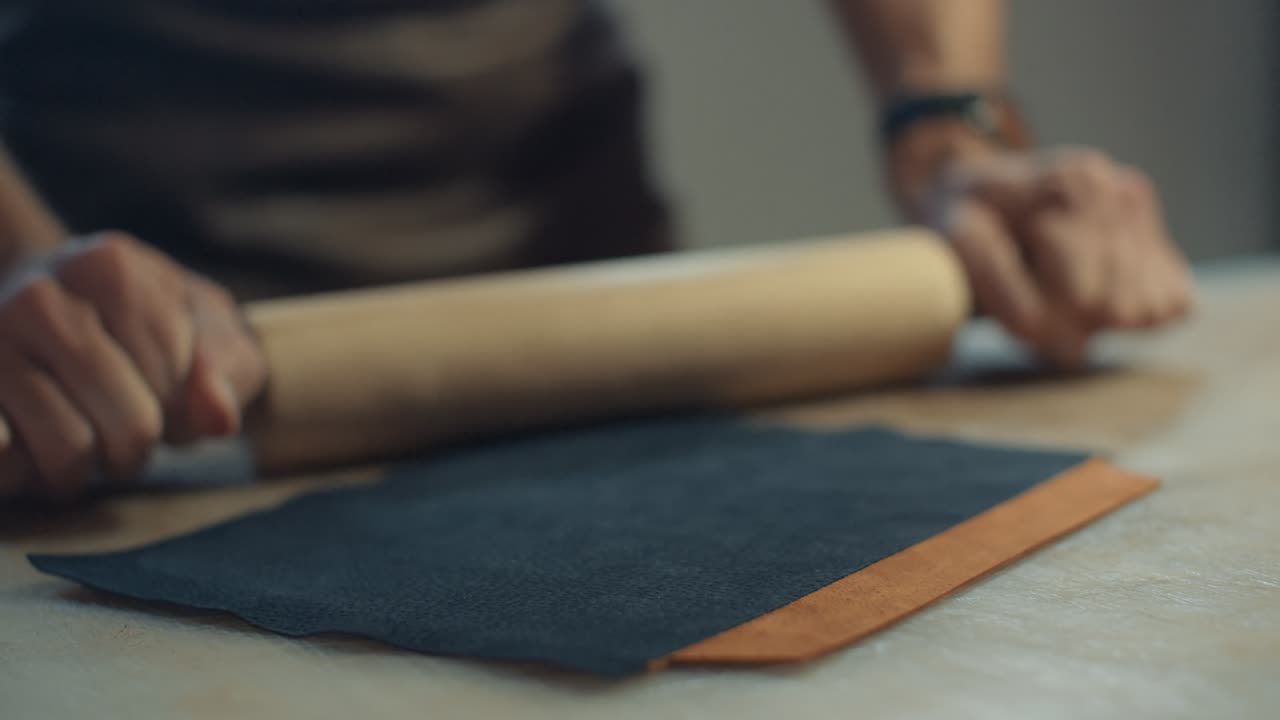 Leather Crafting: Rolling Out Leather with a Rolling Pin
