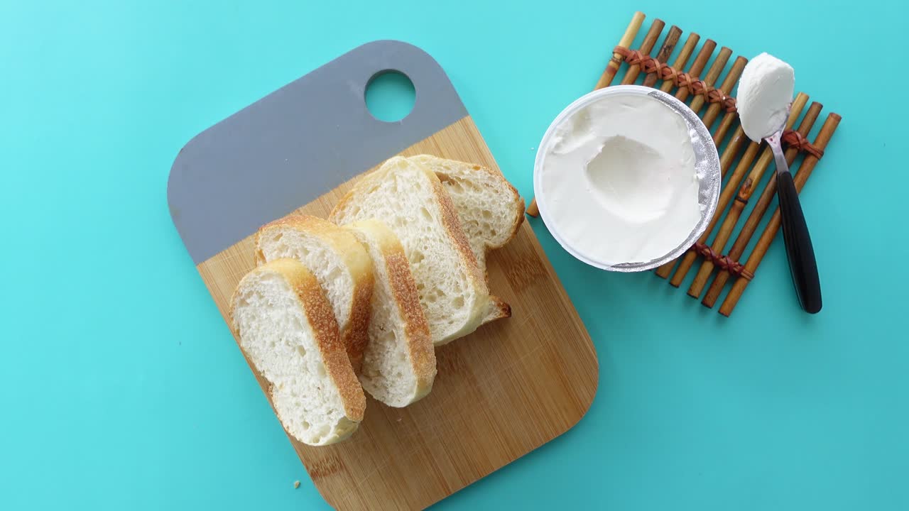 Sliced Bread and Cream Cheese