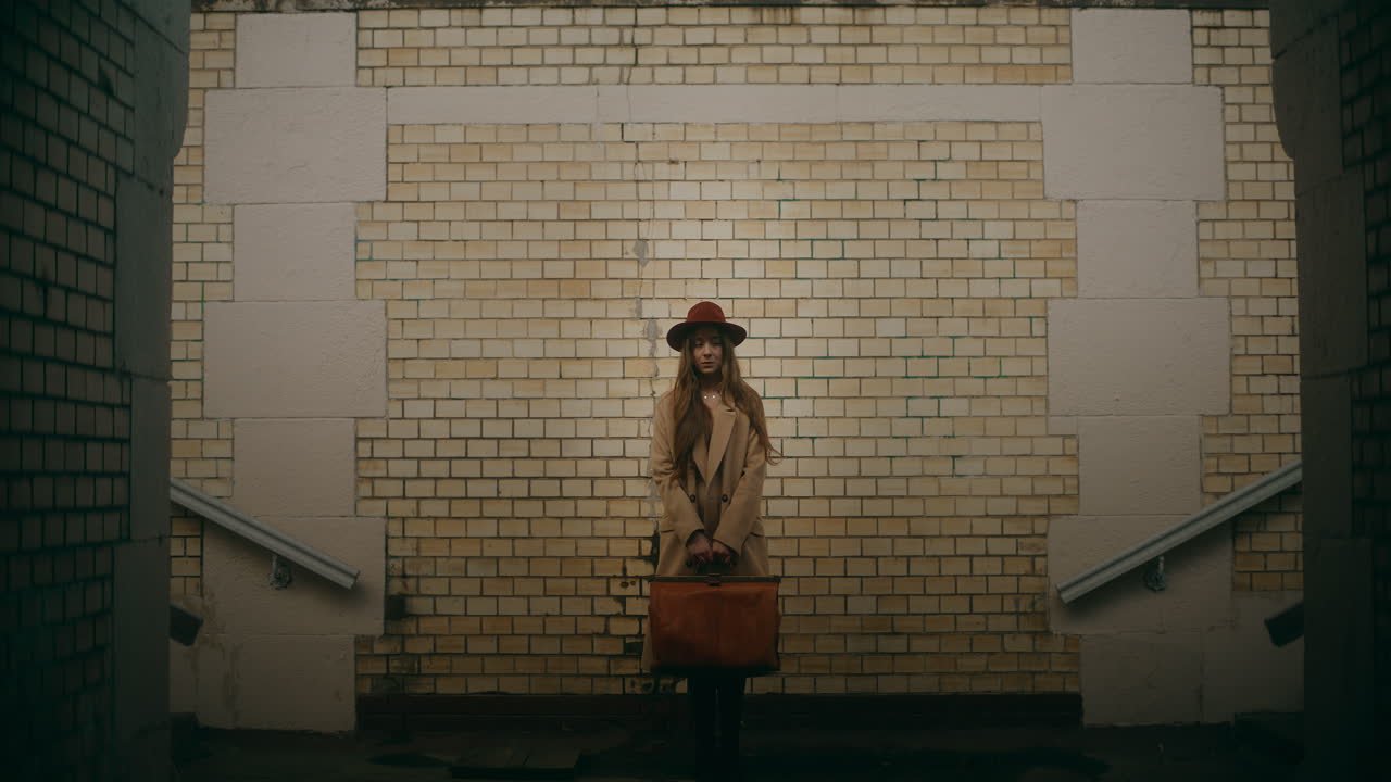 retrato de una mujer pensativa al aire libre