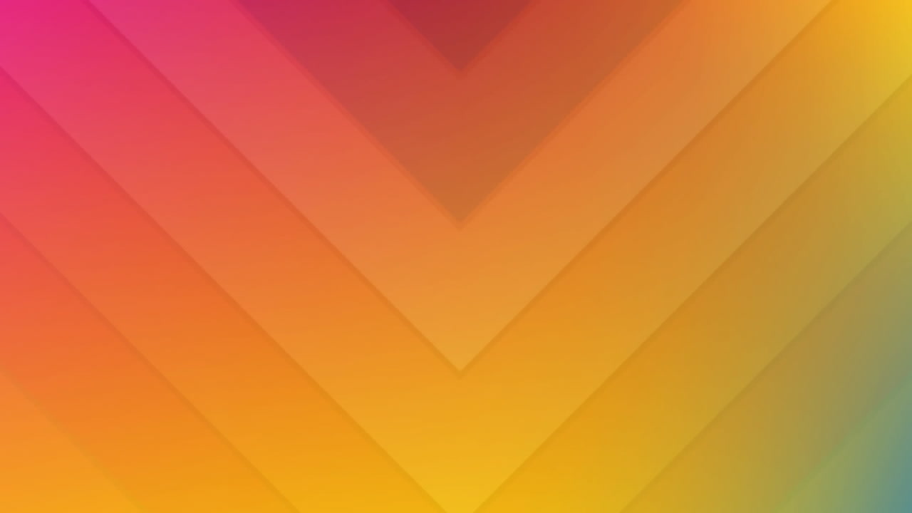 animación de formas en v con espacio de copia en fondo amarillo a rosa