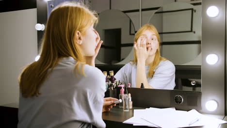 young woman reading script