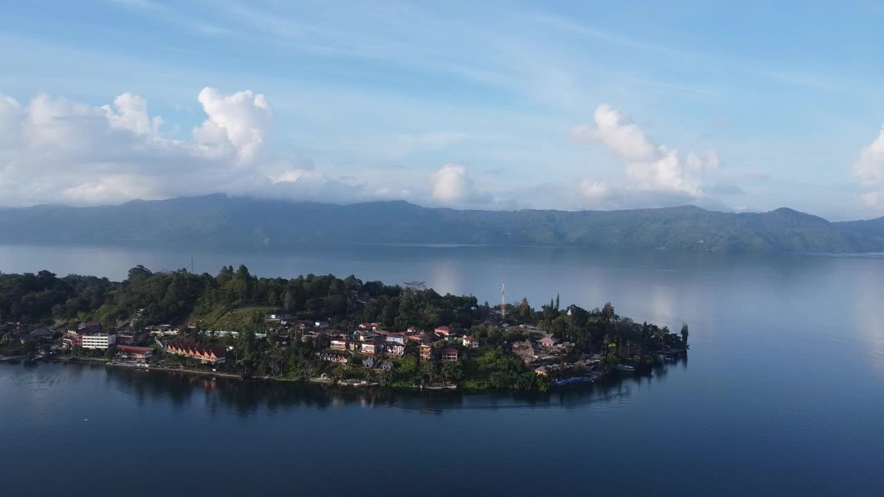Tuktuk island in the biggest lake, Indonesia