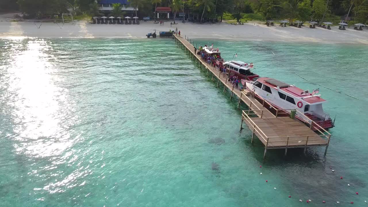 말레이시아 섬에서 드론 영상