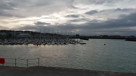 beautiful village of howth at the irish sea