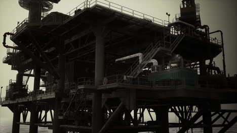 plataforma petrolera en el océano