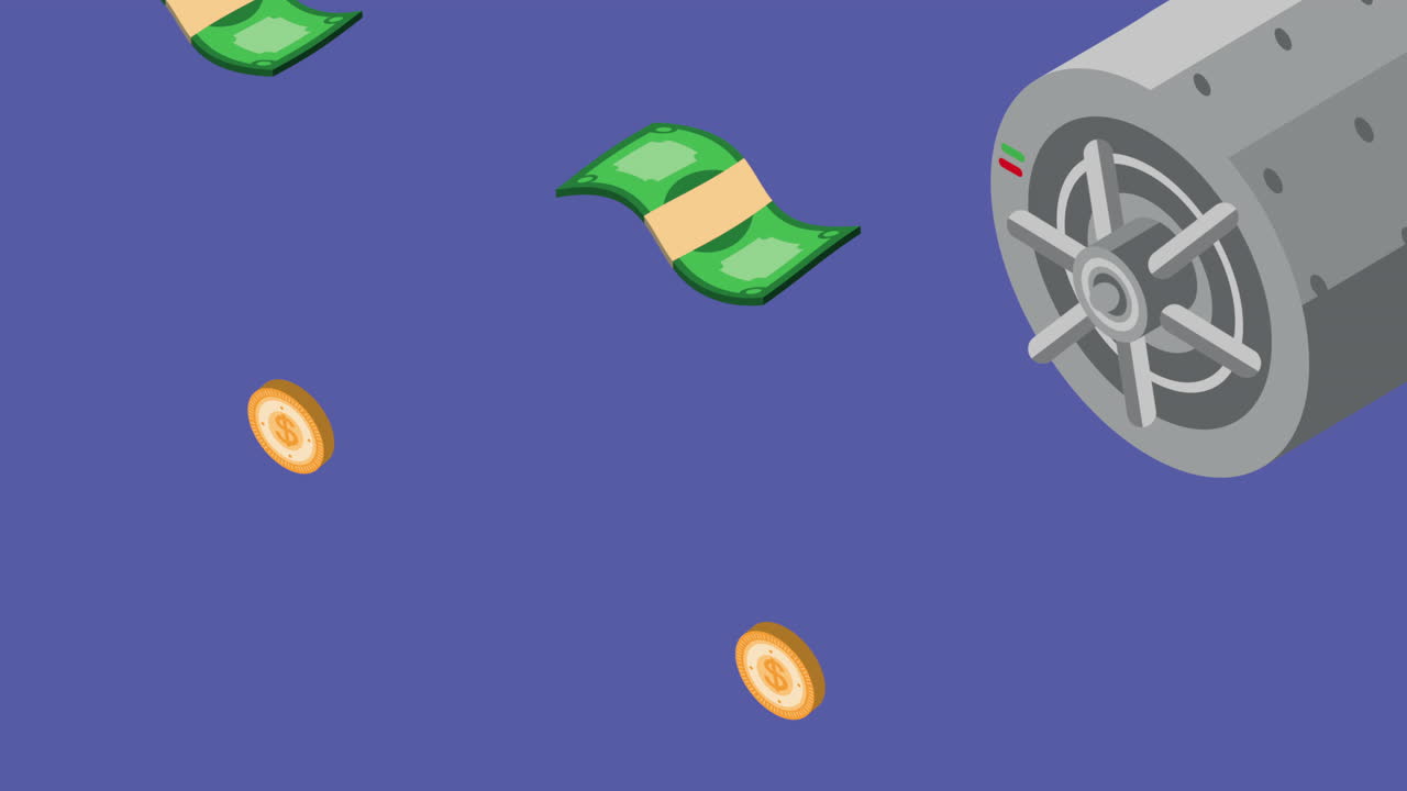 billetes y monedas animación monetaria