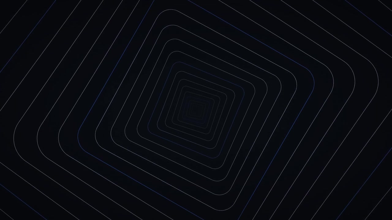 Abstract Motion Background with Concentric Rounded Squares
