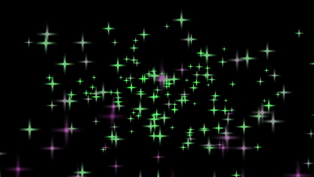 반이는 검은색 배경 입자 루프 애니메이션