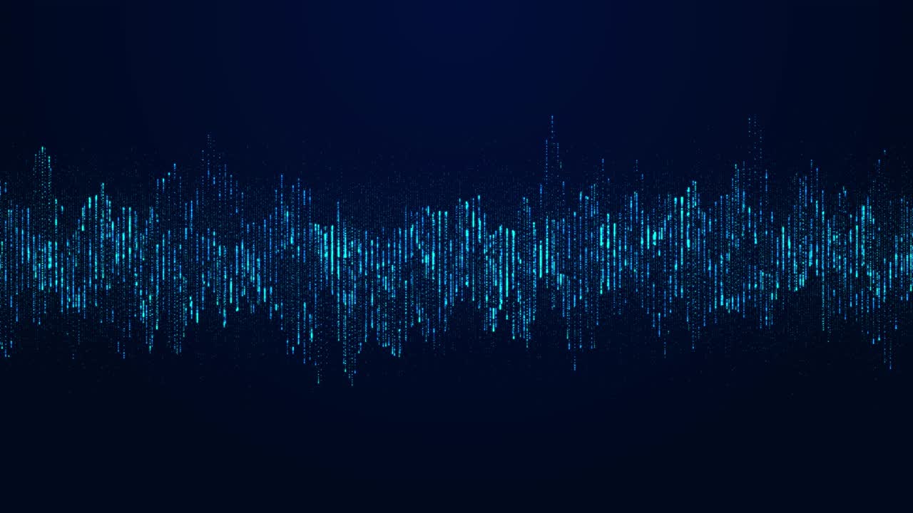 Digital sound soundwaves music rhythm concept abstract music wave radio signal frequency voice