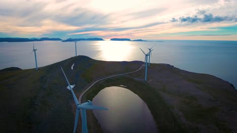 windmills for electric power production havoygavelen windmill park norway