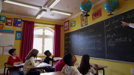 elementary school classroom scene
