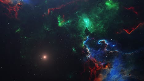 deep space nebula with stars 4k