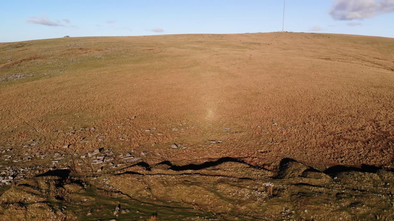 foggintor 채석장 위의 태양 조명 풍경의 조감도
