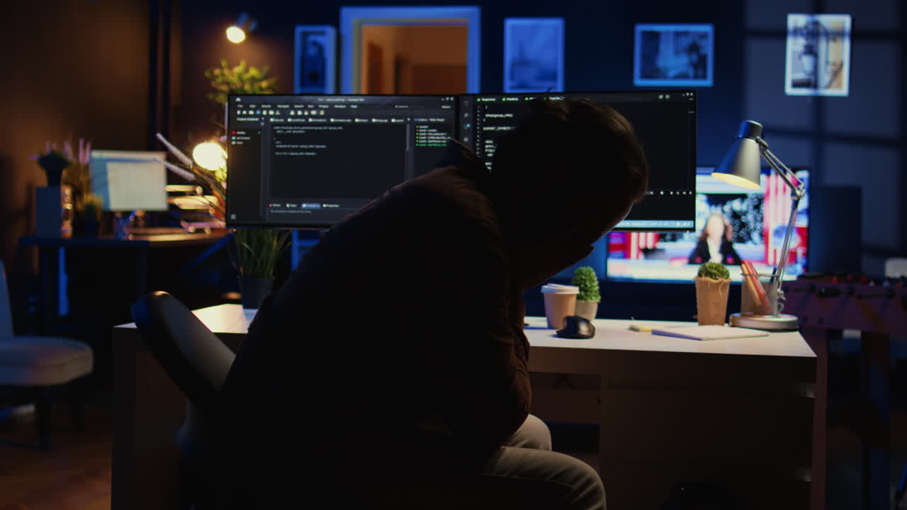 Admin in apartment exasperated by annoying bugs while programming