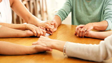 family hands, faith and christian prayer group