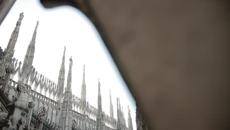 sculptures saints and martyrs decorating the cathedral milan duomo di milano