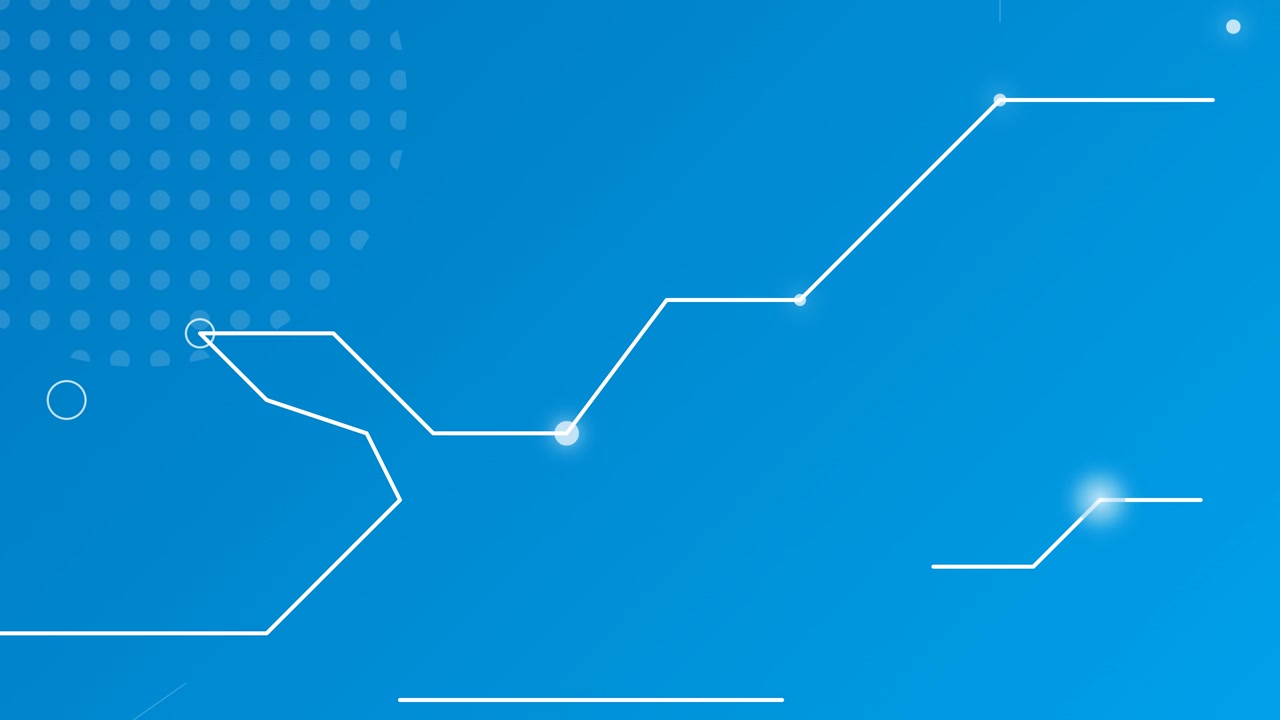 Abstract Digital Network Lines Connecting on Blue Background