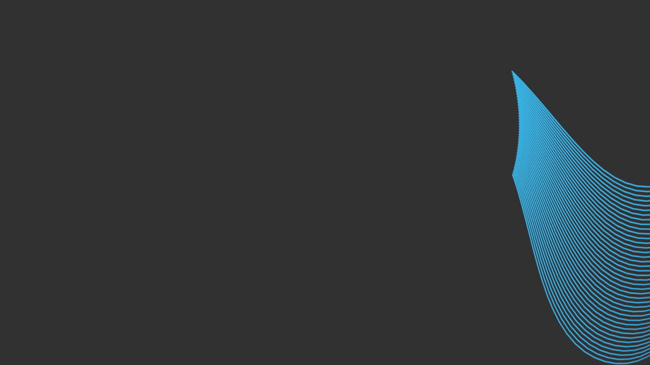 una onda azul enérgica representada abstractamente con líneas curvas