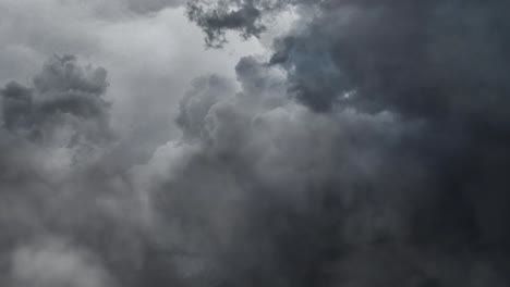 storm, lightning strike in the dark clouds