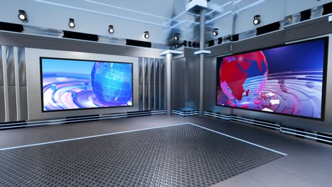 3d virtual tv studio news