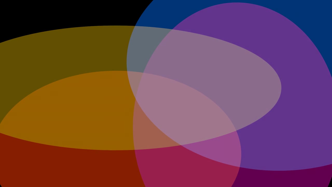 Abstract Motion Background with Overlapping Colorful Translucent Ellipses