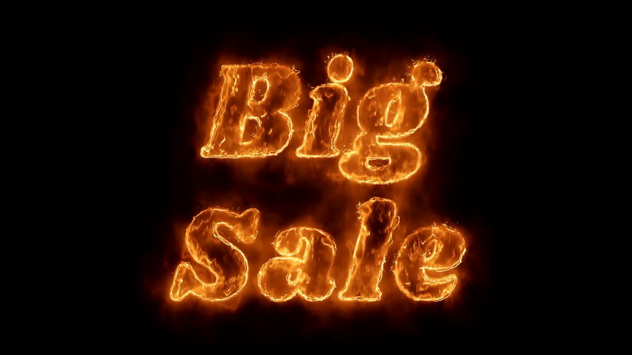 큰 판매 단어 뜨거운 애니메이션 불타는 현실적인 불 불꽃 루프