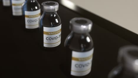 covid-19 coronavirus vaccine production line looped video