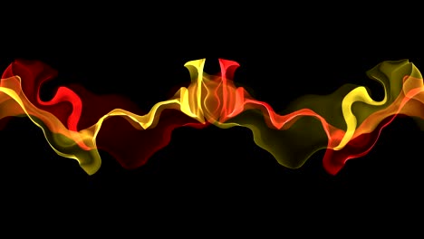 digital turbulent paint splash smoke cloud orange red soft abstract background - new unique quality colorful joyful motion dynamic video footage