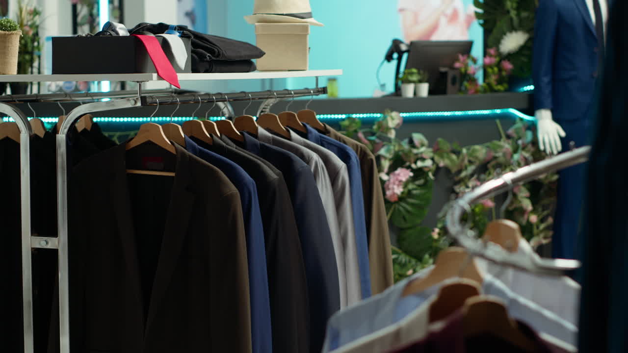 남성 패션 상점 디스플레이