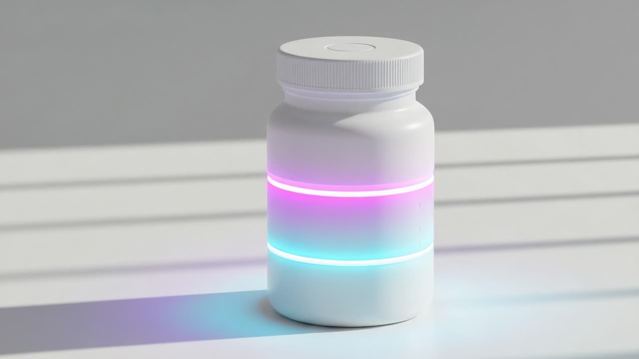 A sleek white container adorned with vibrant colored lights creates an eye-catching visual display, emphasizing modern design and innovative packaging style