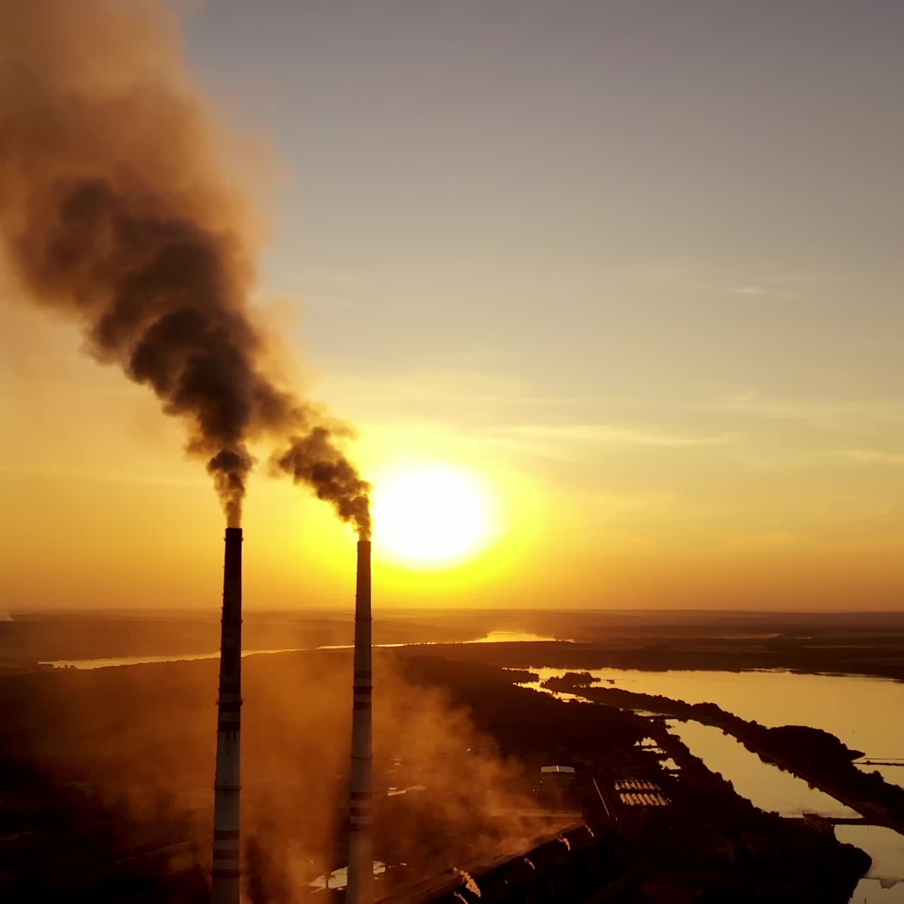 Power plant emission