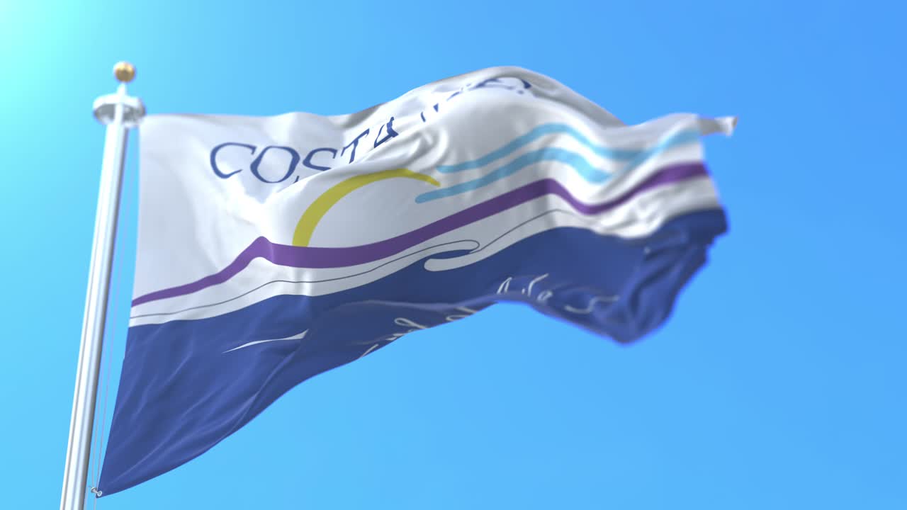 미국 캘리포니아 주 코스타 메사 시의 국기 - 루프