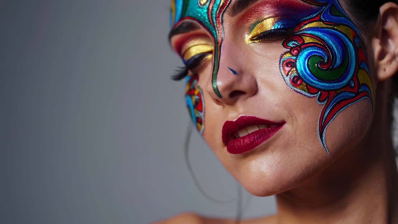 Arte facial colorida