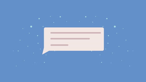 speech bubble message social animation