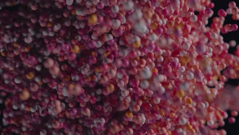 explosión de bolas de colores