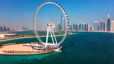 dubai eye and skyline view