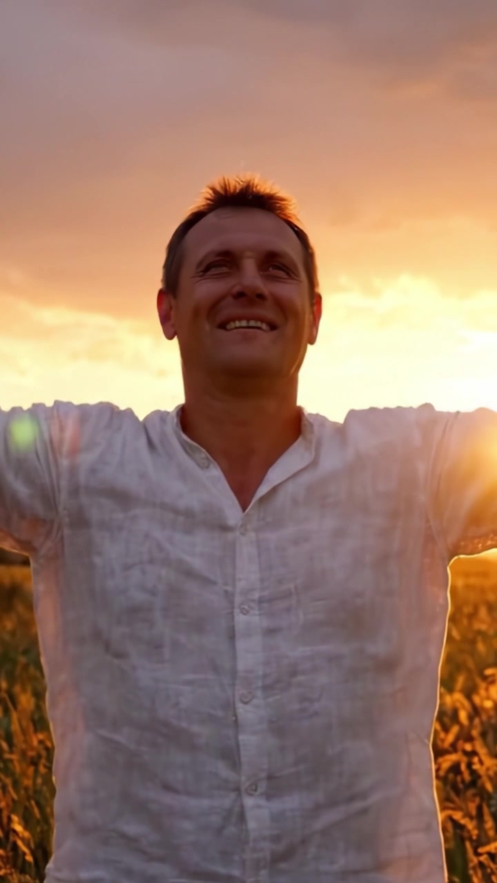 Um Indivíduo Forte Liberta-se de Correntes ao Pôr do Sol, Simbolizando Libertação e Resiliência em Meio a um Horizonte Dourado