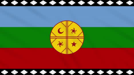 tela para agitar la bandera mapuche, ideal para el fondo, bucle