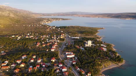 starigrad municipality with adriatic sea at foothill of velebit mountain range in croatia