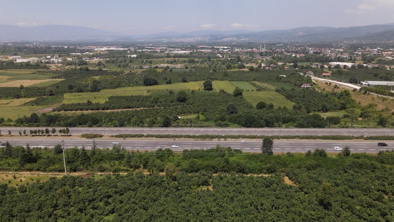 아스팔트 도로 공중 드론 1