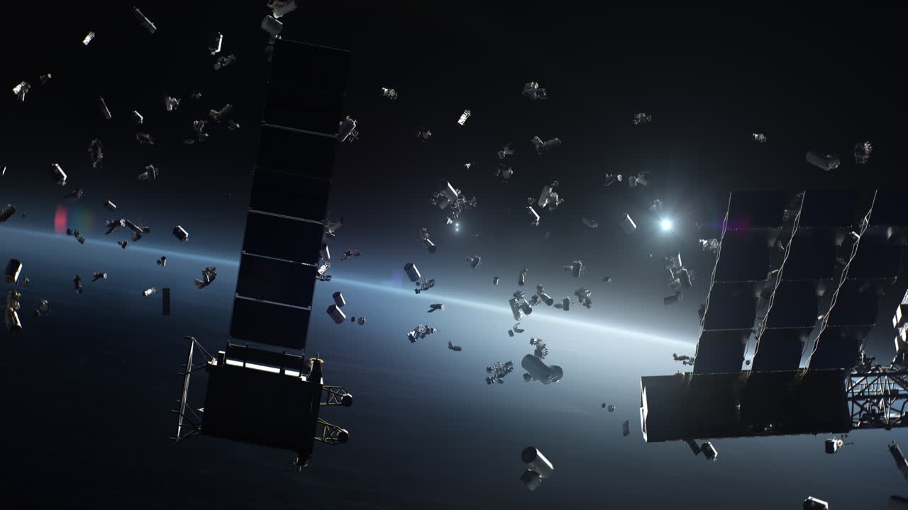 지구 도를 돌고 있는 우주 쓰레기